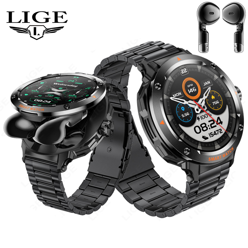 Smartwatch Headset - Nouveaux hommes 2 en 1 casque