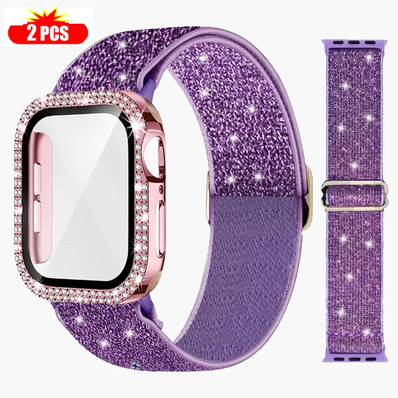 Smartwatch Watch Accessories For Women - Bracelet + étui pour Apple Watch,