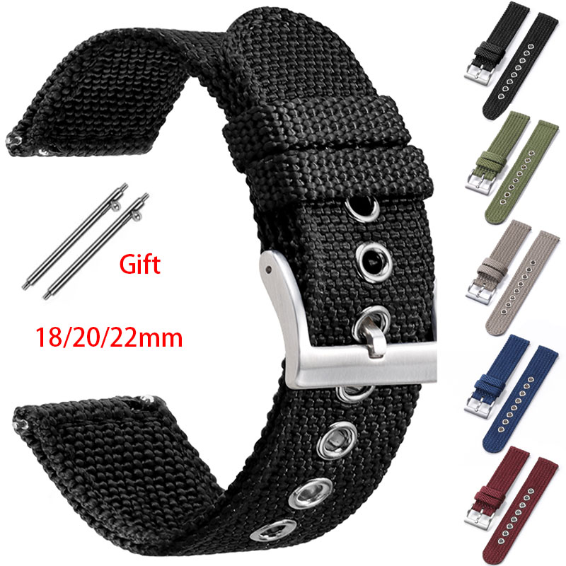 Nylon Nato Strap - Bracelet en Nylon 18mm 20mm 22mm,