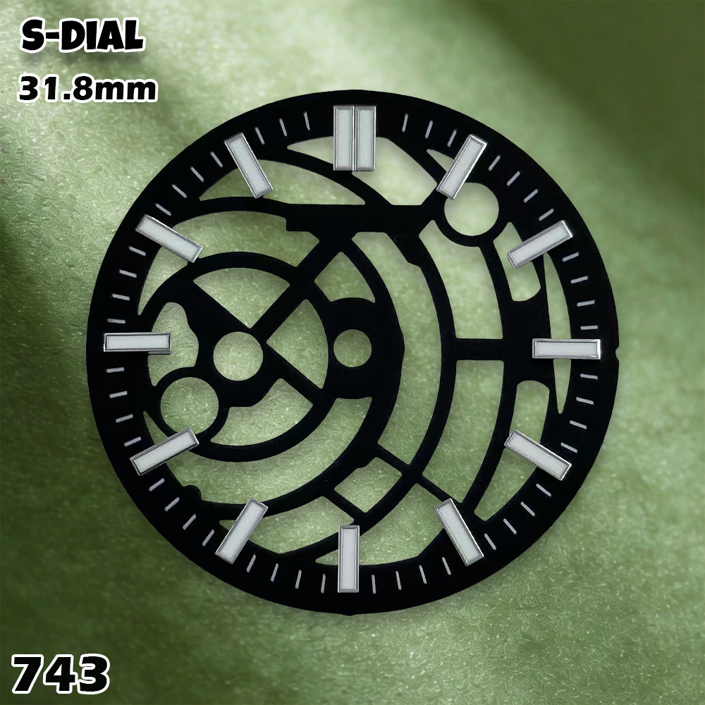 Cadran lumineux vert NH 31.8mm - Accessories With Watch avis et prix