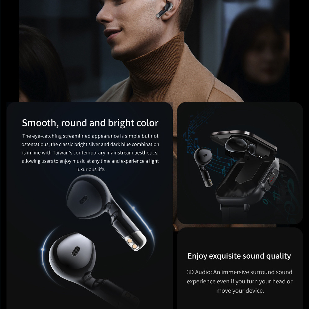 Montre connectée 2-en-1 avec é - Smartwatch Headset avis et prix