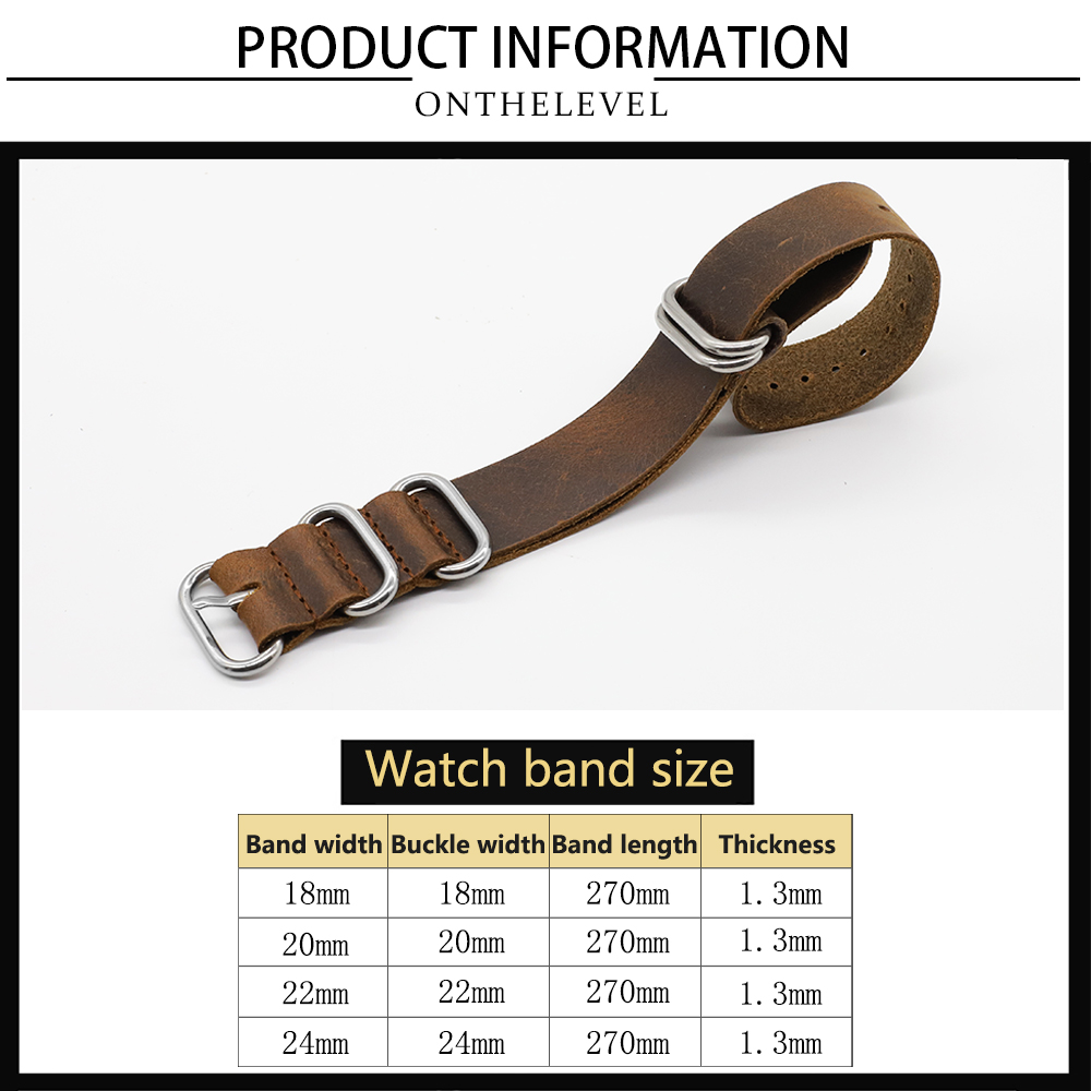 Bracelet de montre en cuir vér - Nylon Nato Strap avis et prix