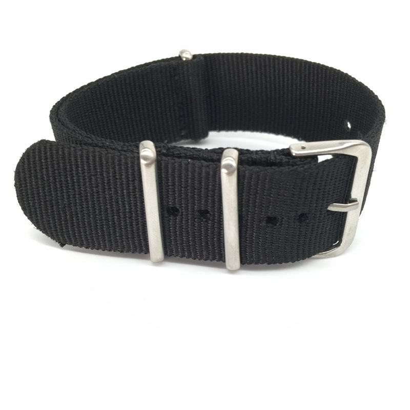Bracelet en Nylon noir pour mo - Nylon Nato Strap avis et prix