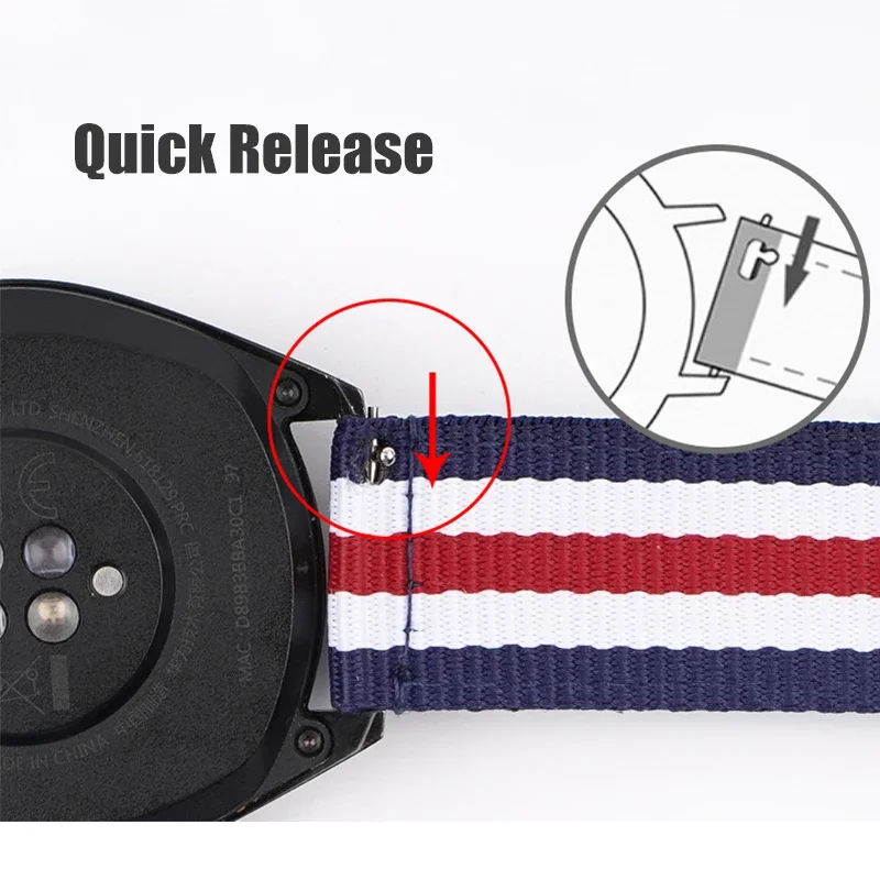 Bracelet en Nylon tissé 20mm 2 - Nylon Nato Strap avis et prix