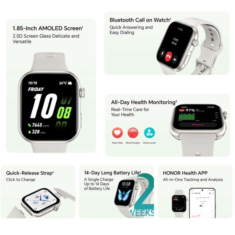 Montre connectée HONOR CHOICE  - Smartwatch X12 avis et prix