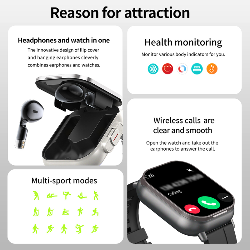 Nouvelle montre connectée TWS  - Smartwatch Headset avis et prix
